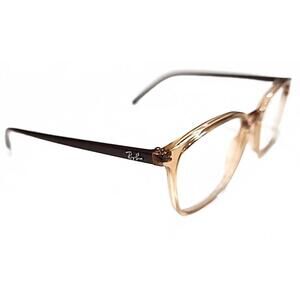 Ray Ban RB7185 5940 Honey Brown Square Eyeglasses 52-18 145